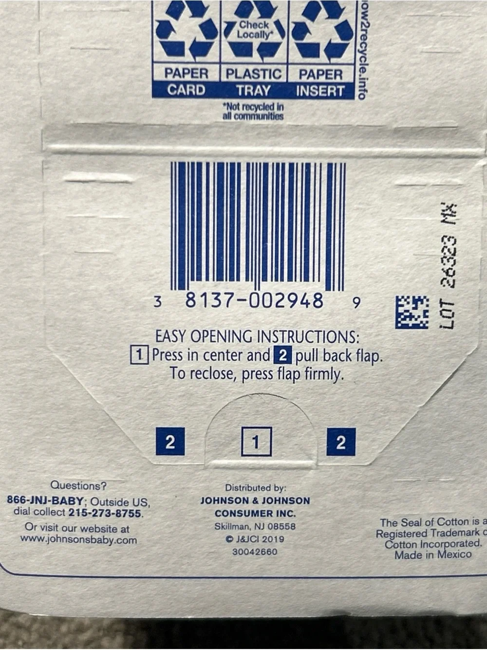 Johnson's Safety Swabs 100% Pure Cotton, 185 Count
